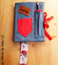 A5 Denim Covered Journal or Notebook In Vintage Styling - Image 3