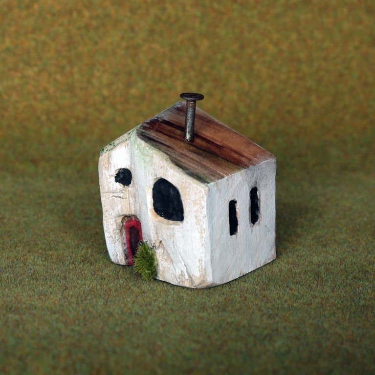Scottish island Inspired Wonky Driftwood Cottage
