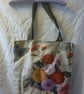 Lined Tote Bag Design Vintage Seed Packer Post Asters Lined Zip Interior Pocket - Image 1