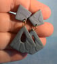 Geometric Cut-Out Statement Earrings - Image 2