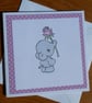 Elephant Holding A Rose Blank Card - Image 7