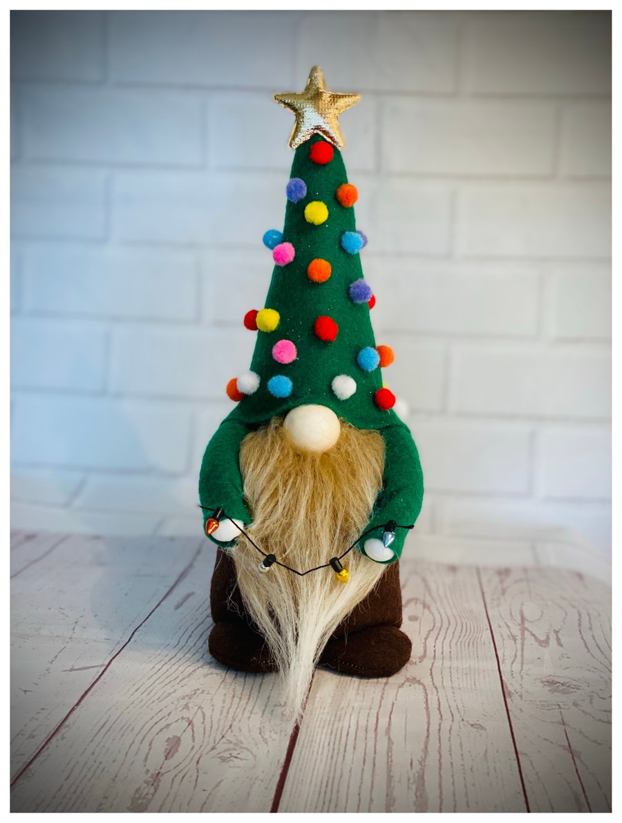 Handmade Christmas Tree Nordic Gnome 