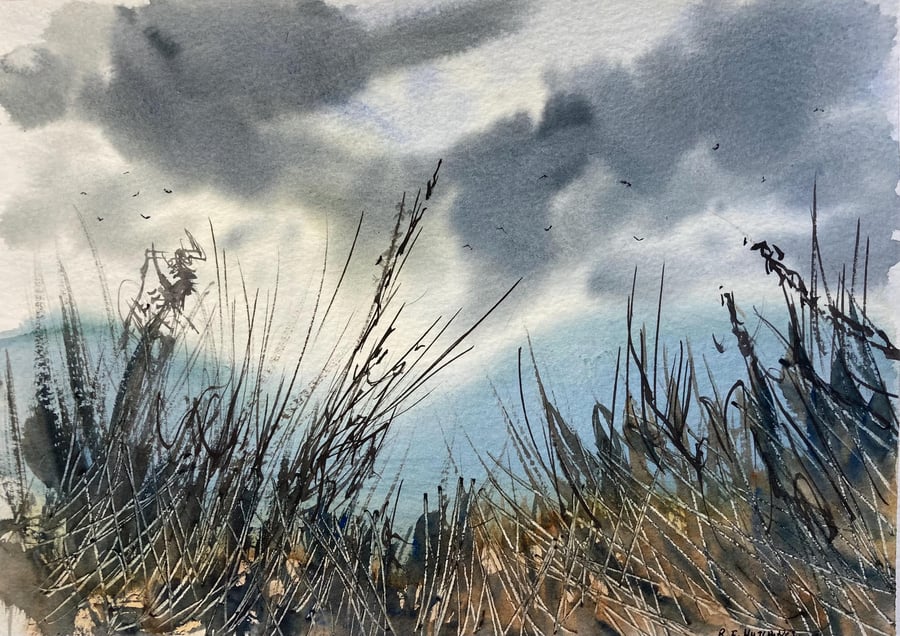 Scottish highlands (Pure Original Watercolour) A4 size, Scotland, Scottish