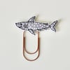 'Happy Shark' - Handmade Bookmark