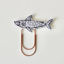'Happy Shark' - Handmade Bookmark