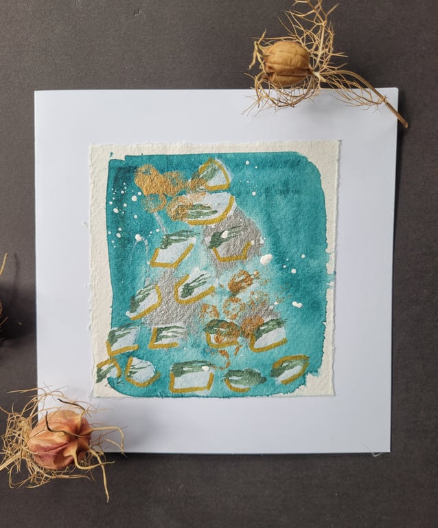 Abstract xmas card tree design