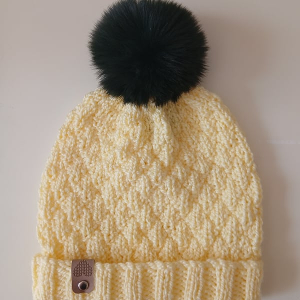 KNITTING PATTERN PDF Lemon Seersucker Hat