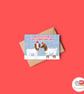 Goat Christmas Card, A6 Christmas Card, Cute Animal Christmas Card