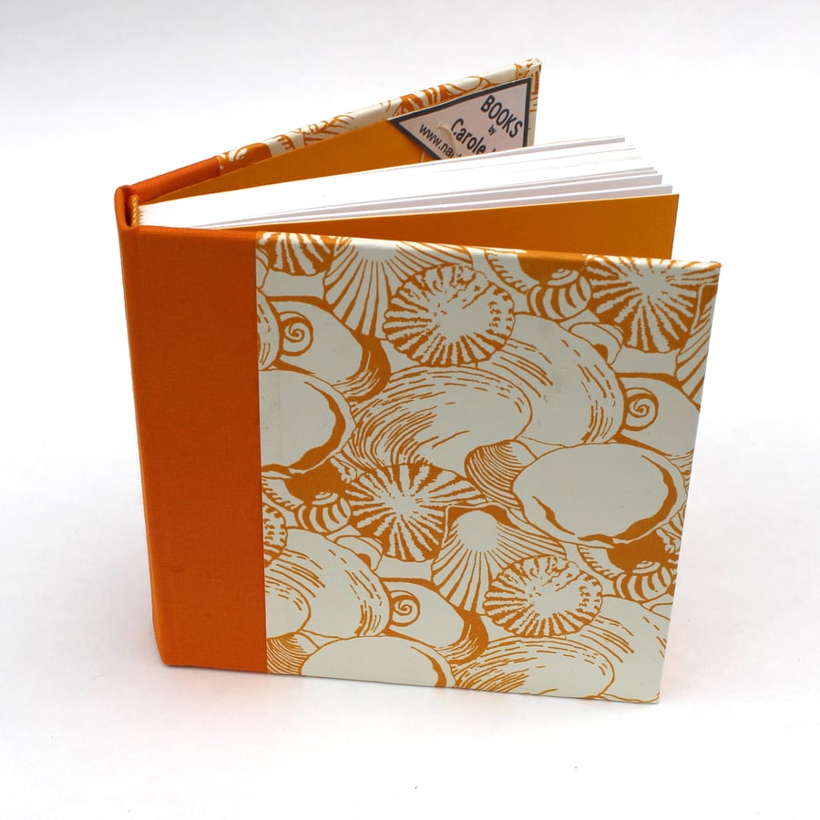 Sketchbook, journal or notebook with shell pattern cover