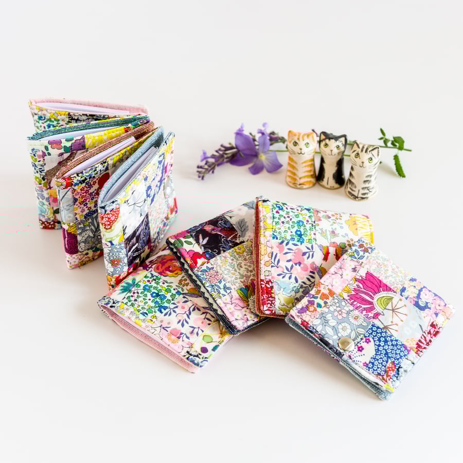 Liberty lawn patchwork notebook or needlebook - you choose!