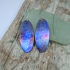  Handmade Coloured and Textured Titanium Earrings - UK Free Post