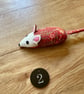 William Morris fabric mouse , catnip kicker toy. - Image 9