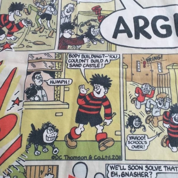 Dennis the Menace fabric 50 x 50 cms