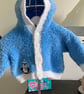 Faux fur boys hoody age 3-6 mths - Image 1