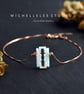 Halloween Razor Blade Opal Necklace with Sterling Silver Chain - Image 5