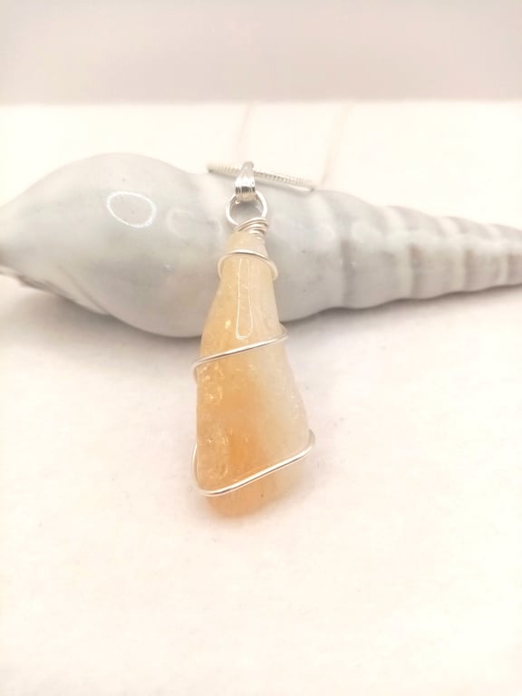 Citrine Tumble Stone Necklace
