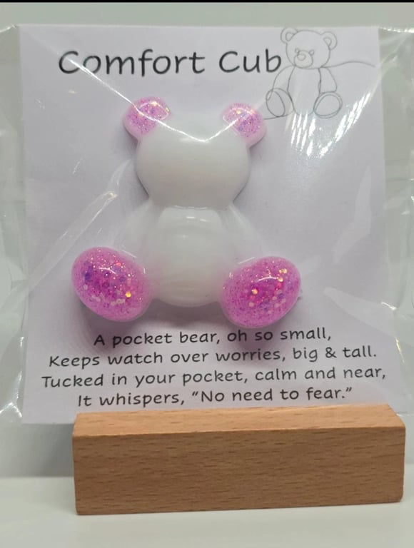 Pocket Hug Charm for Anxiety, Worries & Reassurance Bear