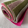 Six Dyed Vintage Wool Felt Pieces Squares