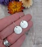 Sterling Silver Spiral Pattern Disc Earrings - JBJ1093 - Image 5