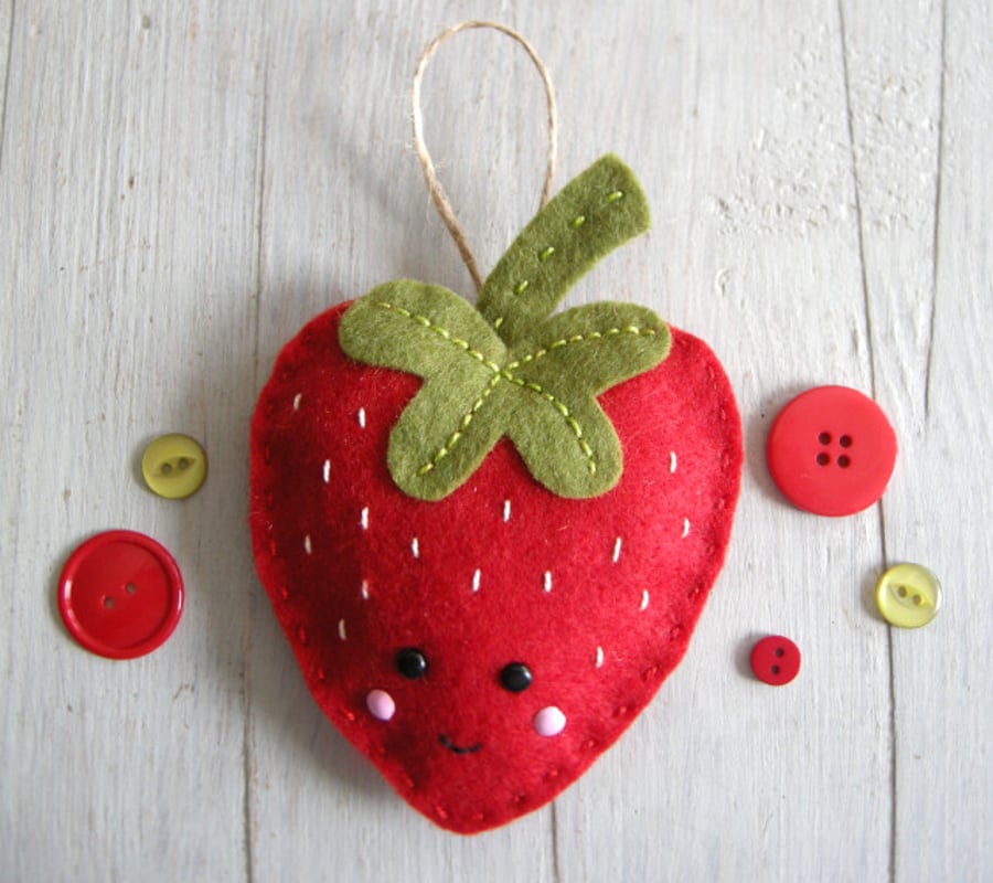 sally the strawberry sewing kit