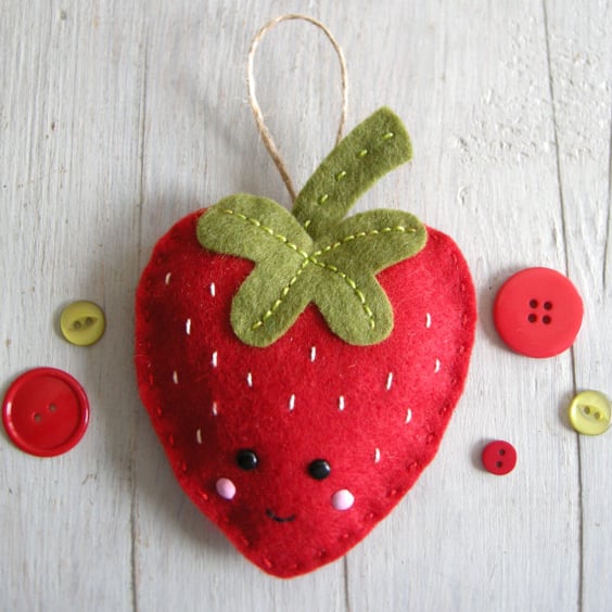 sally the strawberry sewing kit