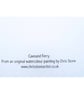 Blank greetings card A5 Cawsand Ferry Cornwall from original watercolour - Image 3