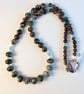Faceted Amazonite And Larvikite Necklace - Handmade In Devon - Image 3