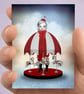 Carousel Girl ACEO Card – Whimsical Big Eye Surreal Art
