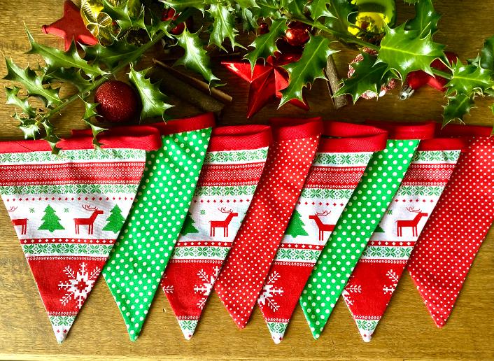 Handmade Nordic Christmas Bunting - Jingle Jangle Design Archive