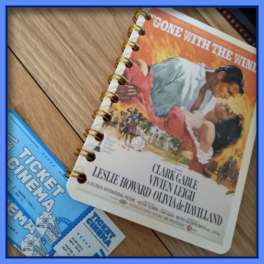  Gone With The Wind Notebook Movie Poster 