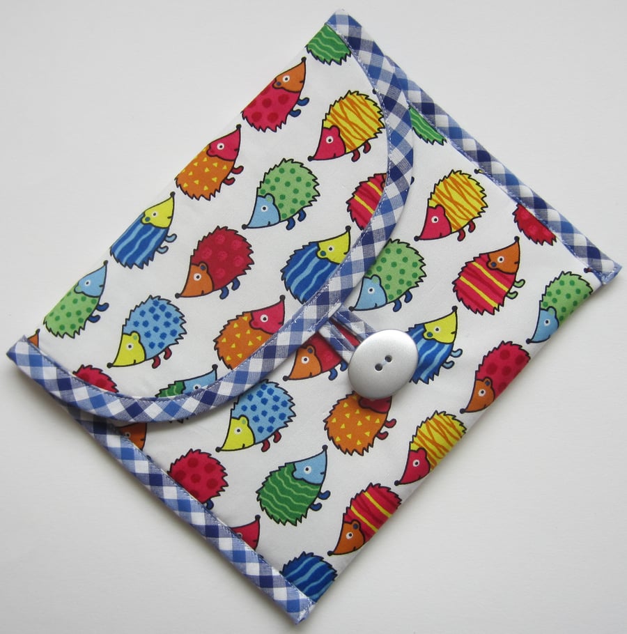 SALE Hedgehog Make Up Bag. Toiletries Bag.