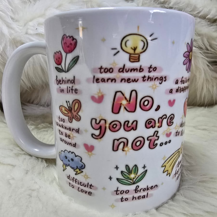 Inspirational self hug mug