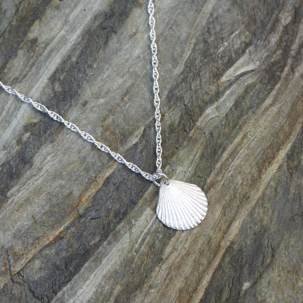 Scallop Shell Necklace.