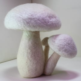 Trio of felted mushrooms (short) 