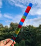 Long stripy fused glass decoration - Image 2
