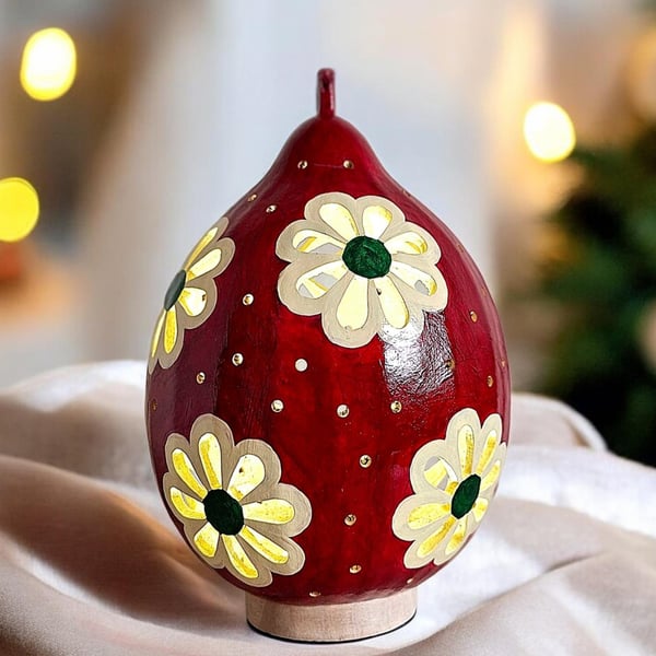 Festive Daisy Gourd Lamp