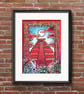 A3 Tintin Fan Art Poster Print - Image 1