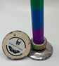 2 wooden candlestick holders - Image 2