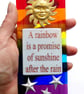 Handmade Fused Glass Rainbow Picture - Sunshine After The Rain - Hanging Sign - Image 7