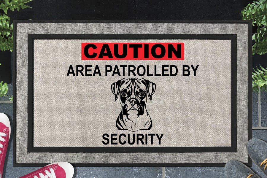 Boxer Security Door Mat No.3 - All Weather Doormat 45x70cm 