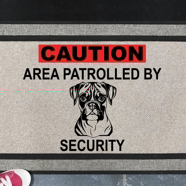 Boxer Security Door Mat No.3 - All Weather Doormat 45x70cm 