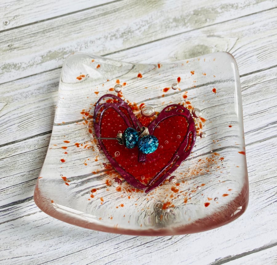 Fused Glass Trinket Dish