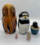 Sea and shore, grey seal and friends animal nesting dolls - Image 8