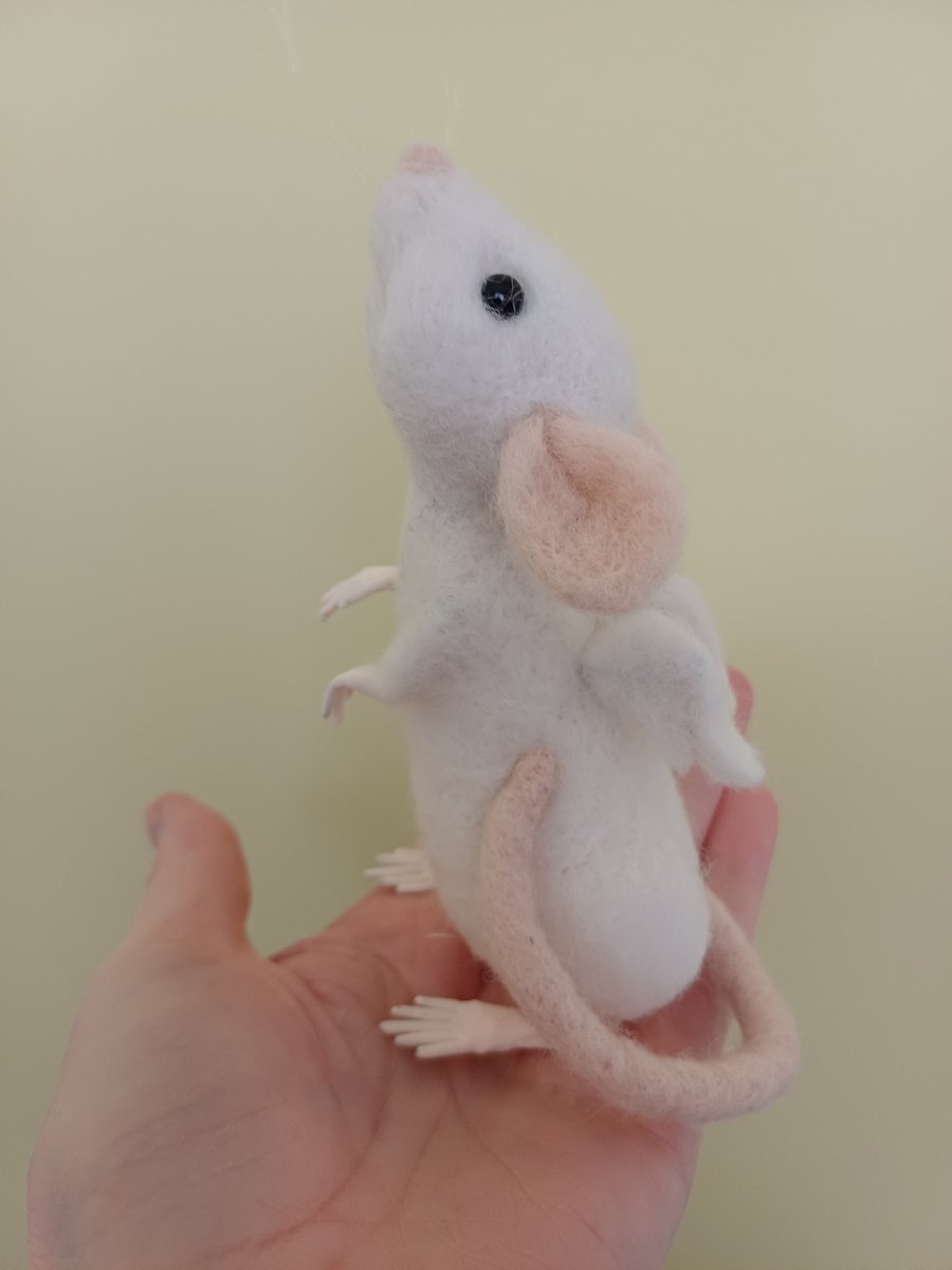 Needle Felted Rat Angel