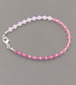 Preciosa Crystal bicone bracelet - Pink ombre - Image 3