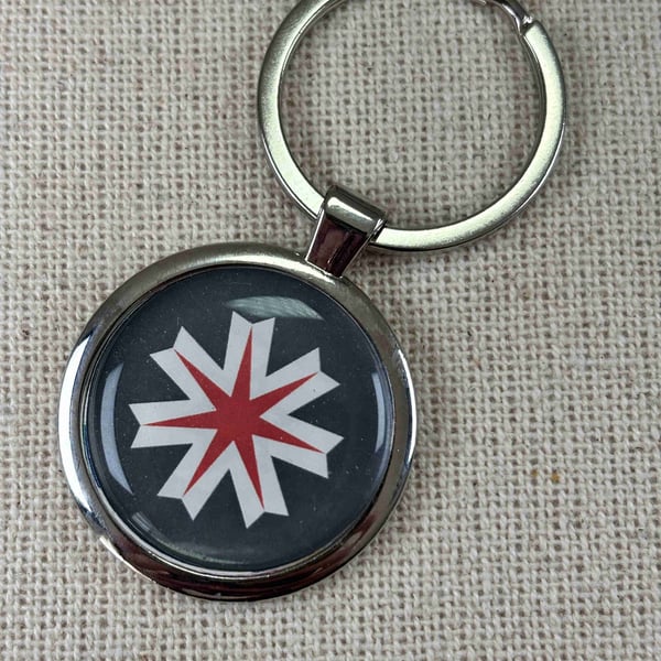 Hokkaido Flag Keyring