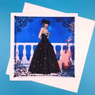 Gothic Birthday Card - 8x8inches, 20x20cms , Wife, Sister, Granddaughter, Friend