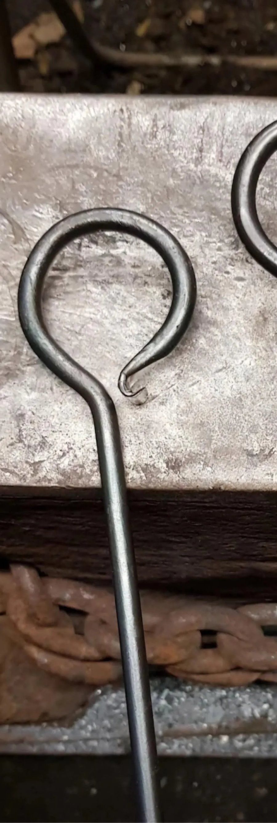 Shepherds Crook Fire Poker Fire Tools Iron Log Burner Blacksmith Made