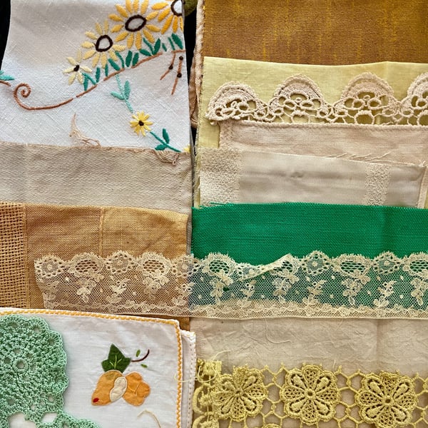 No.11 Vintage and Plant-Dyed Textile Fabric Inspiration Pack