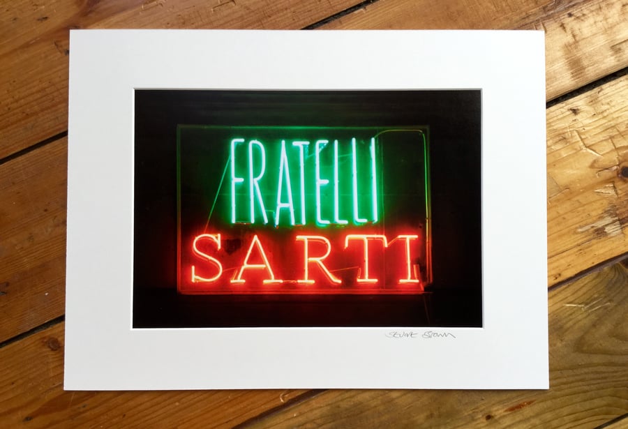 Sarti Glasgow, signed mounted print FREE DELIVERY